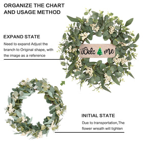 SY Super Bang eucalyptus leaves and berries create a lush lifelike focal point.