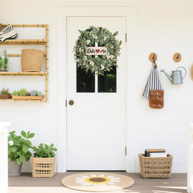 SY Super Bang front door wreath ideal for indoor or outdoor porch decor.