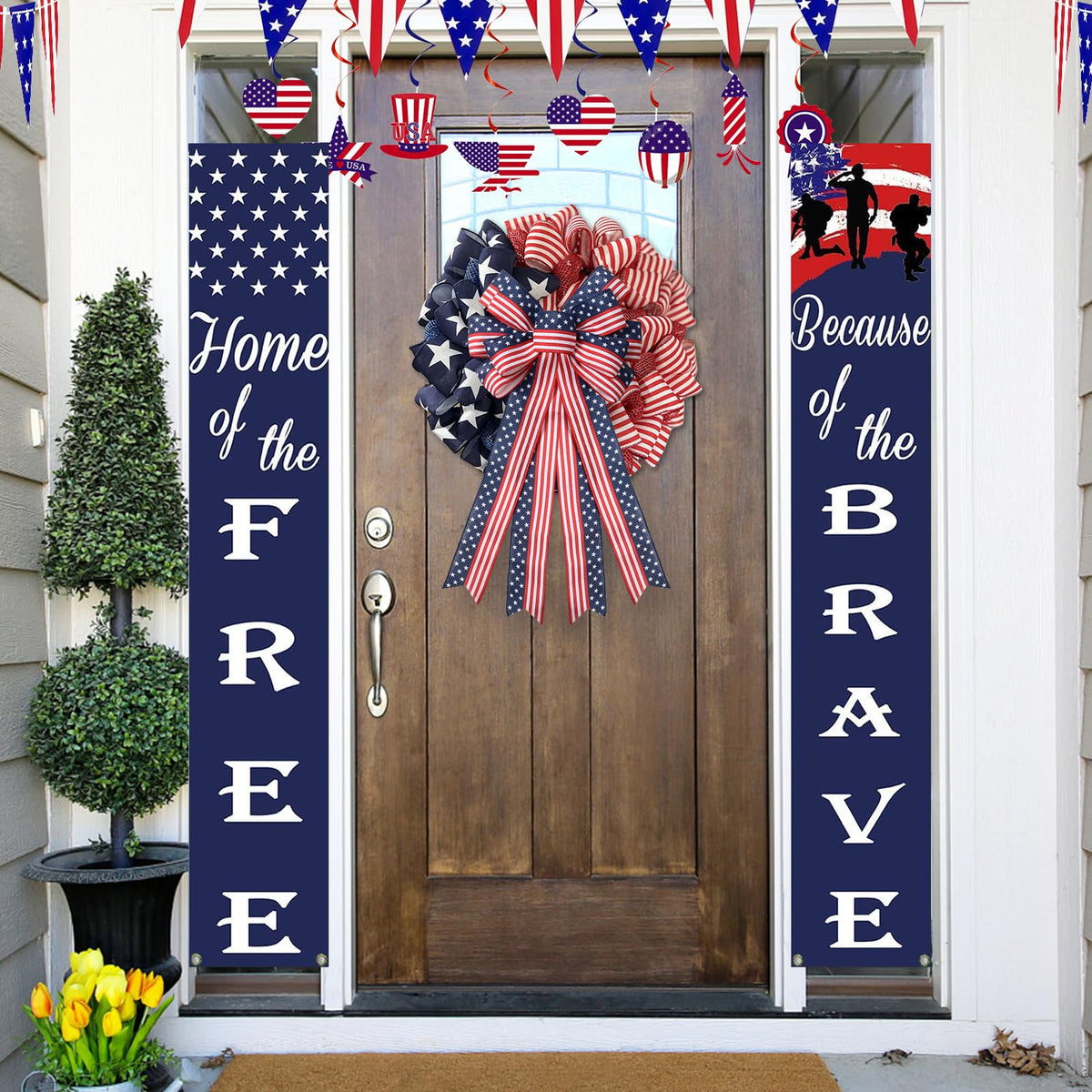 SY Super Bang patriotic decor for Memorial Day or Veterans Day.