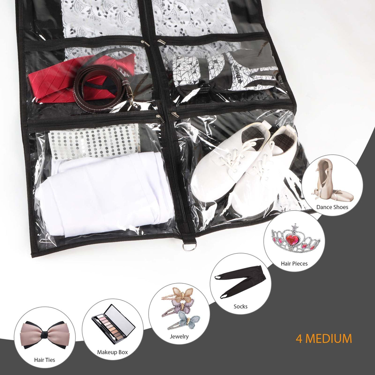 Syeeiex bag with D-ring for hanging and convenient transport