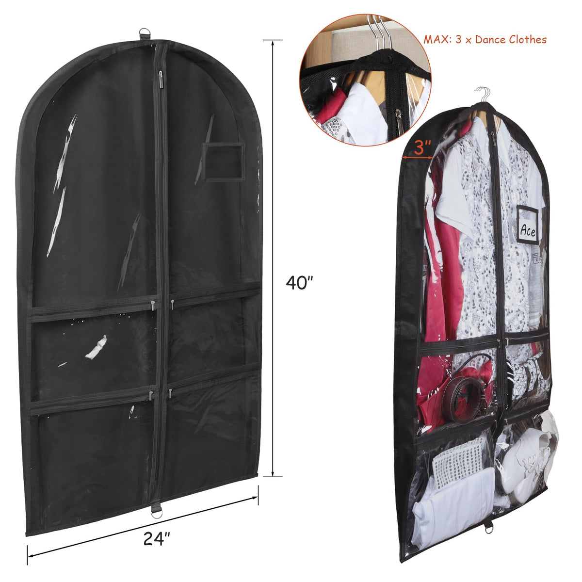 Syeeiex bag features waterproof fabric protecting costumes from moisture