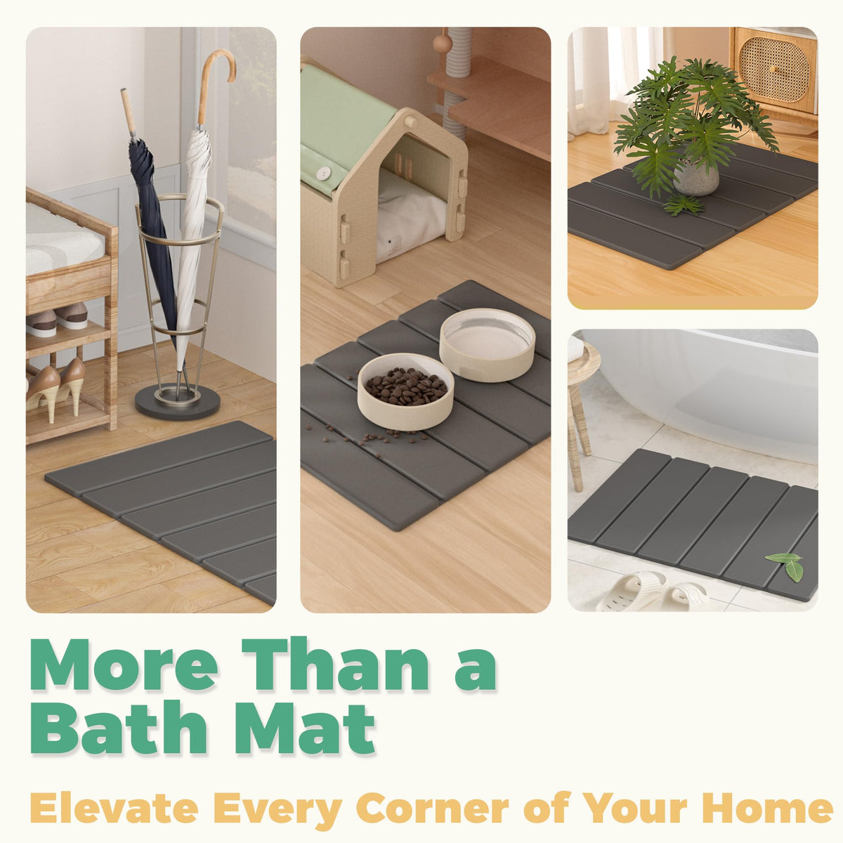 SYIPO rollable stone mat suitable for entryways and doors.