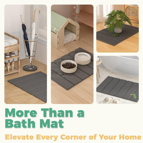 SYIPO rollable stone mat suitable for entryways and doors.