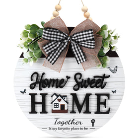 Sylixonae Home Sweet Home Sign 3D welcome elements enhance entryway appeal.