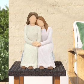 Symbullize memorial resin sculpture honoring mother-daughter bond as a lasting keepsake.