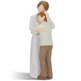 Symbullize Mother Son Embrace sculpture showing a tender moment, ideal for Mother's Day gifting.
