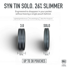 Syn Tin Solo in-pocket image demonstrates low-profile daily use.