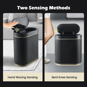 SYNCVIBE IPX5 waterproof trash bin resists bathroom humidity and splashes.