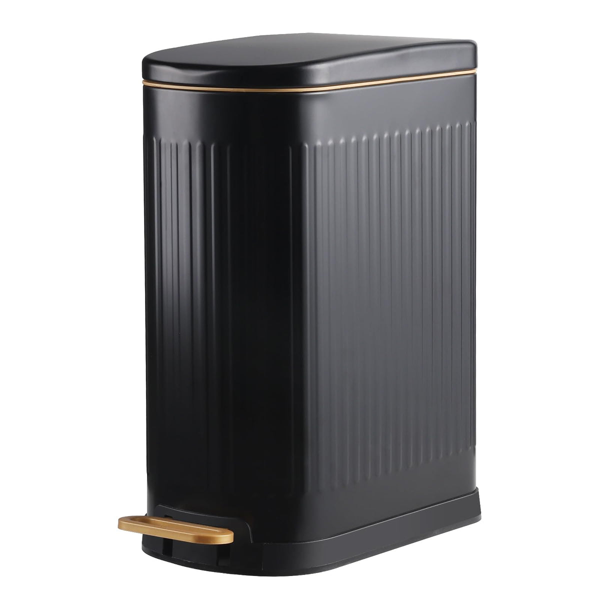 SYNCVIBE Slim Trash Can lid with soft-close for quiet, smooth operation.