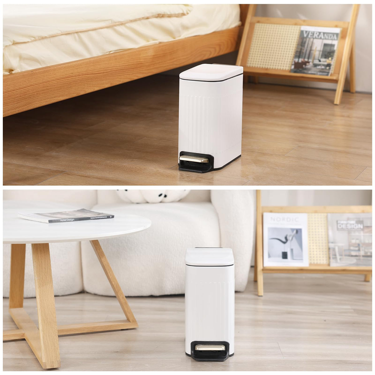 SYNCVIBE Matte white stainless steel body matches modern decor