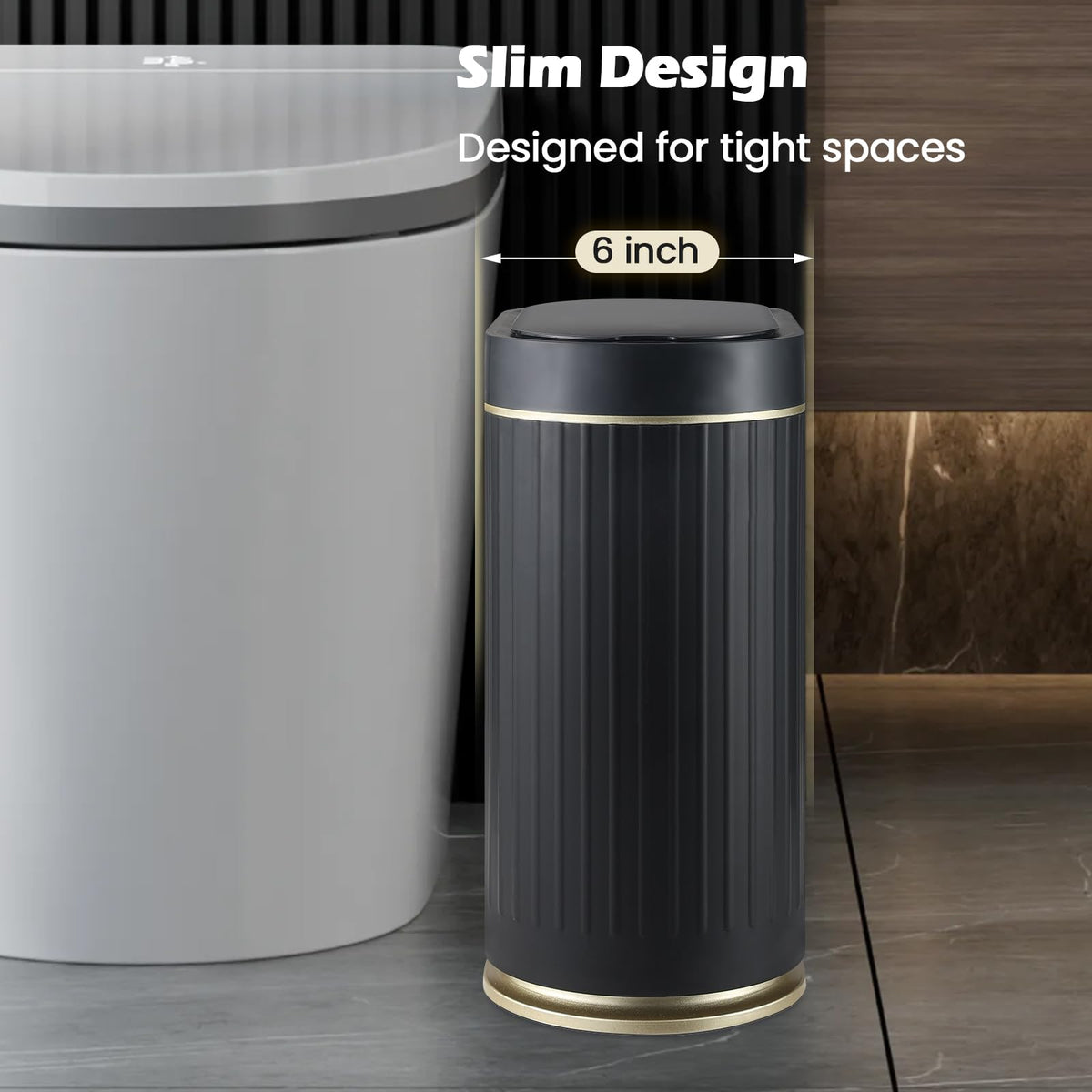 SYNCVIBE soft-close lid operates quietly to reduce noise in any room.