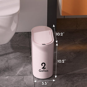 SYNCVIBE trash can with sensor activation demonstrates touchless operation.