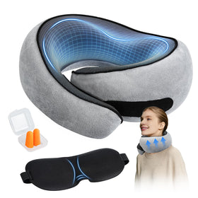 SYNNA travel neck pillow with 360° support for all-round comfort on flights