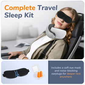 SYNNA ergonomic memory foam core contours to neck shape
