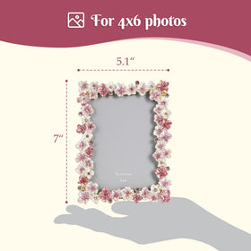 Synovana floral detail closeup frame emphasizes delicate petals and sparkle