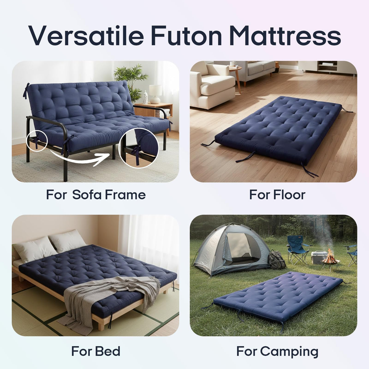 Syrinx bed mat in a guest room configured for comfort