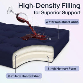 Syrinx futon mattress unfolded on the floor for firm, even support