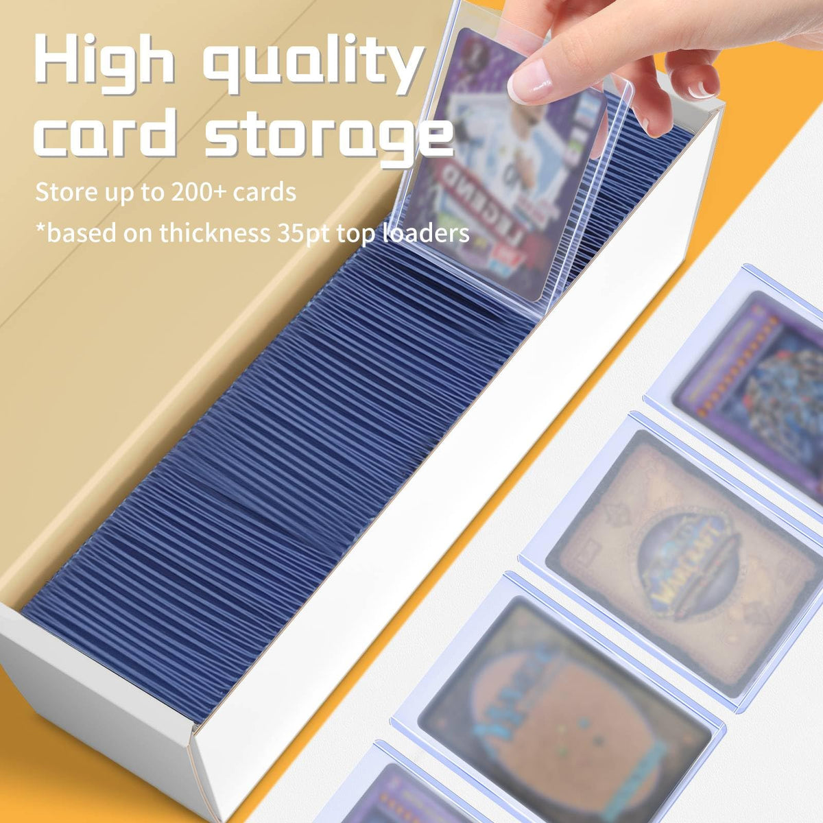 sysdmno vertical design for easy viewing of trading cards