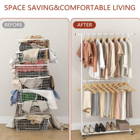 Sywhitta bedroom setup showcasing organized space and convenience.