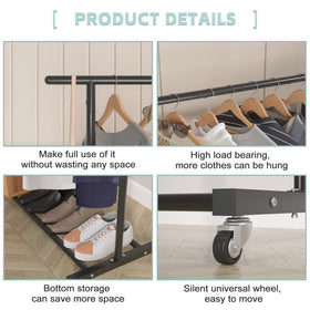 Sywhitta Double Rod Rack assembled quickly with clear instructions