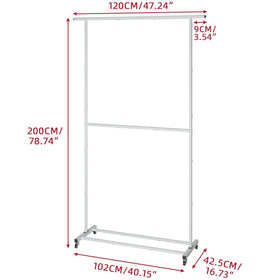Sywhitta rack in a laundry room shows versatile storage for clothes and accessories