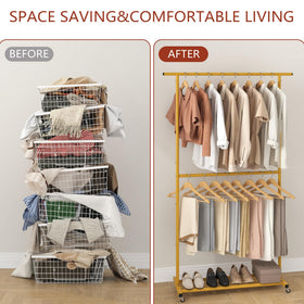 Sywhitta garment rack easy assembly instructions and setup