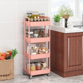 Sywhitta rolling cart in kitchen use for spices and utensils