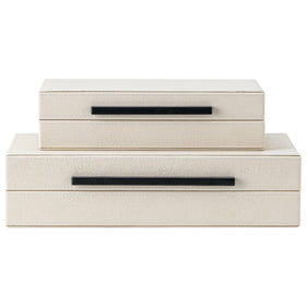 SYYSY beige decor boxes pair with light tones for timeless style