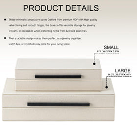 SYYSY box on coffee table enhances neutral decor with chic storage