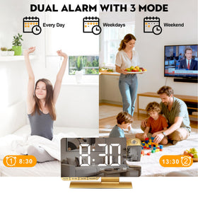 SZELAM clock with adjustable brightness for day and night