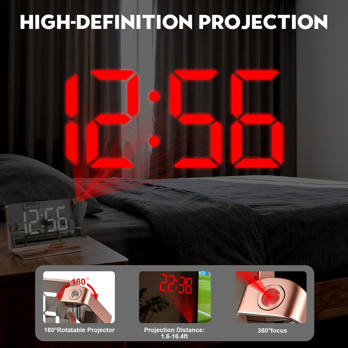 SZELAM dimmable brightness makes viewing comfortable day and night.