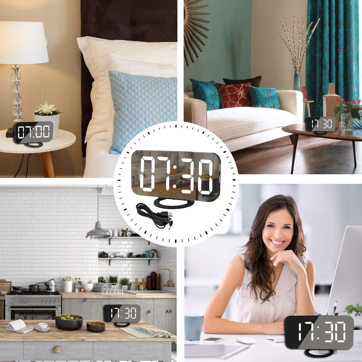 SZELAM wall or desk mounting suits any vanity.
