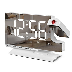 SZELAM projection-rotatable clock projects time on wall for easy viewing