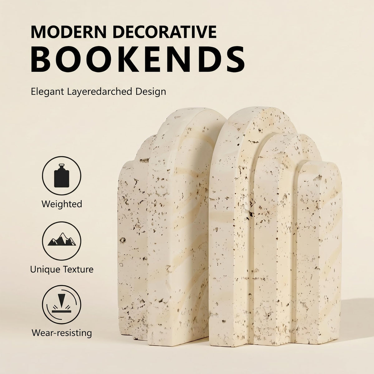 SZGYCSM travertine arched design adds sculptural elegance