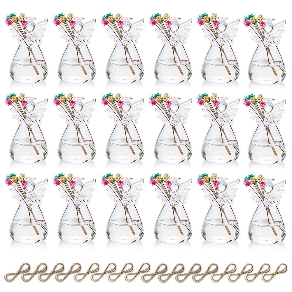 Sziqiqi angel shape vase hanging clear closeup for home decor and buds