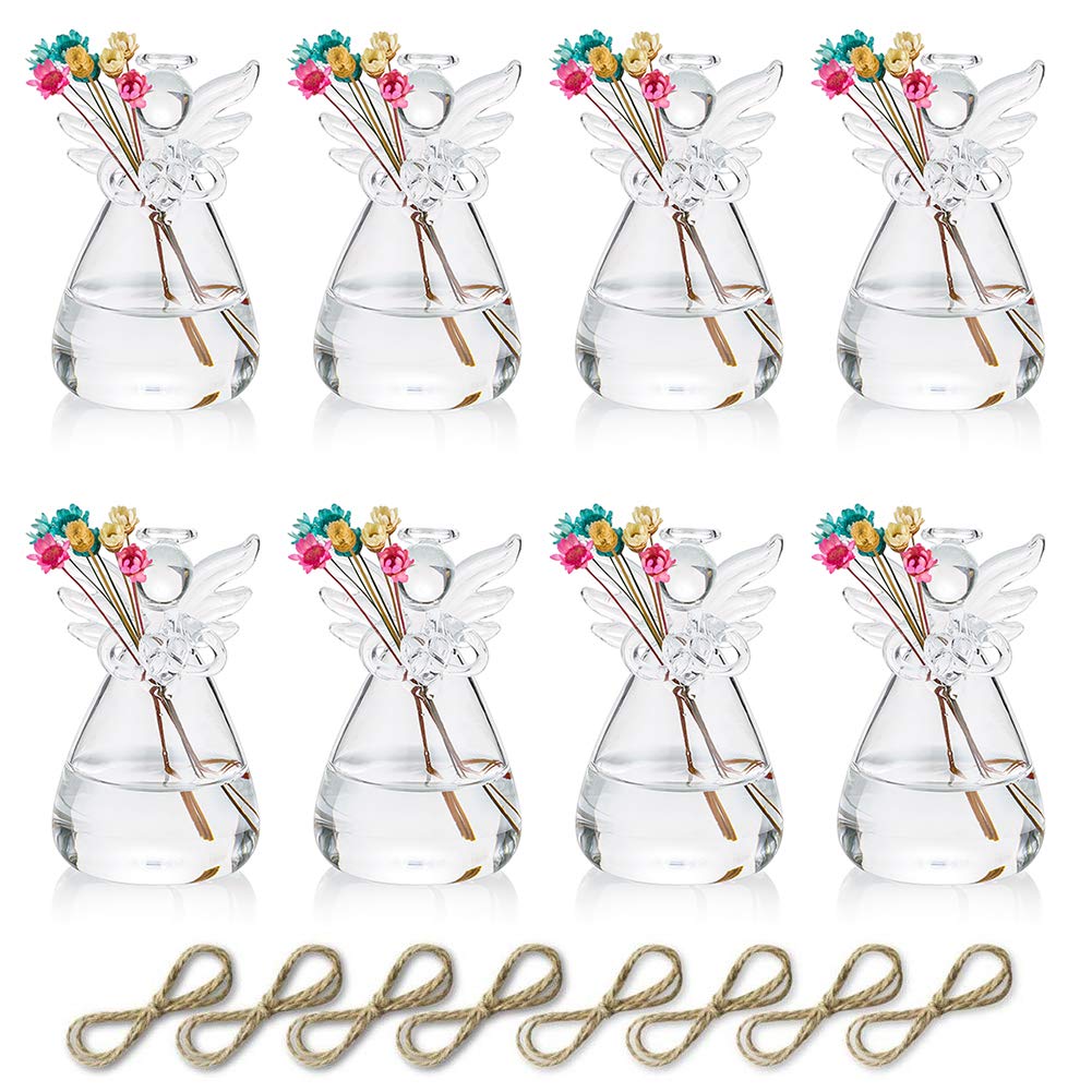 Sziqiqi Angel Vase hanging 8-pack suited for wedding and home decor