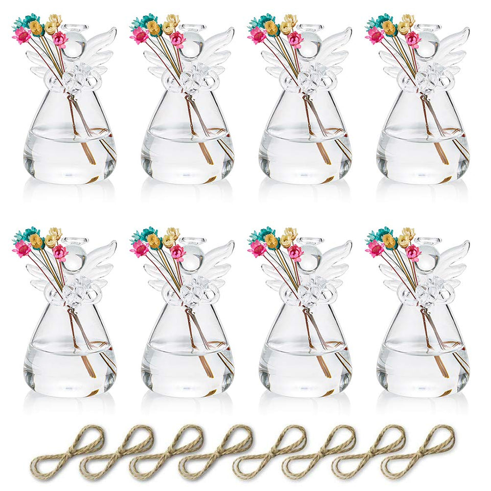 Sziqiqi Angel Vase hanging 8-pack suited for wedding and home decor