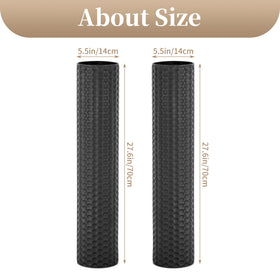 Sziqiqi floor vase stands securely and can hold decorative stones for stability.