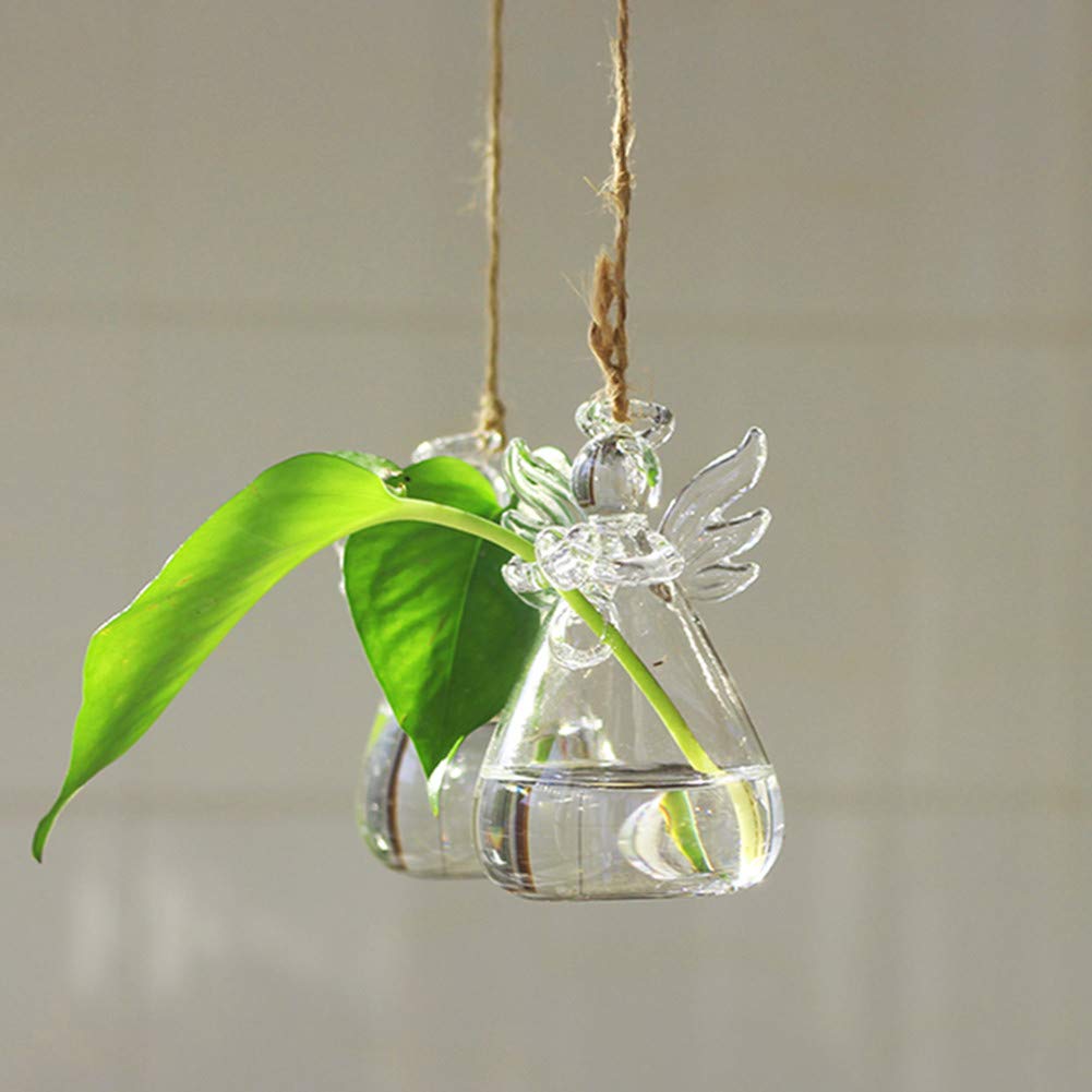 Sziqiqi borosilicate glass angel vase closeup for durable stylish decor