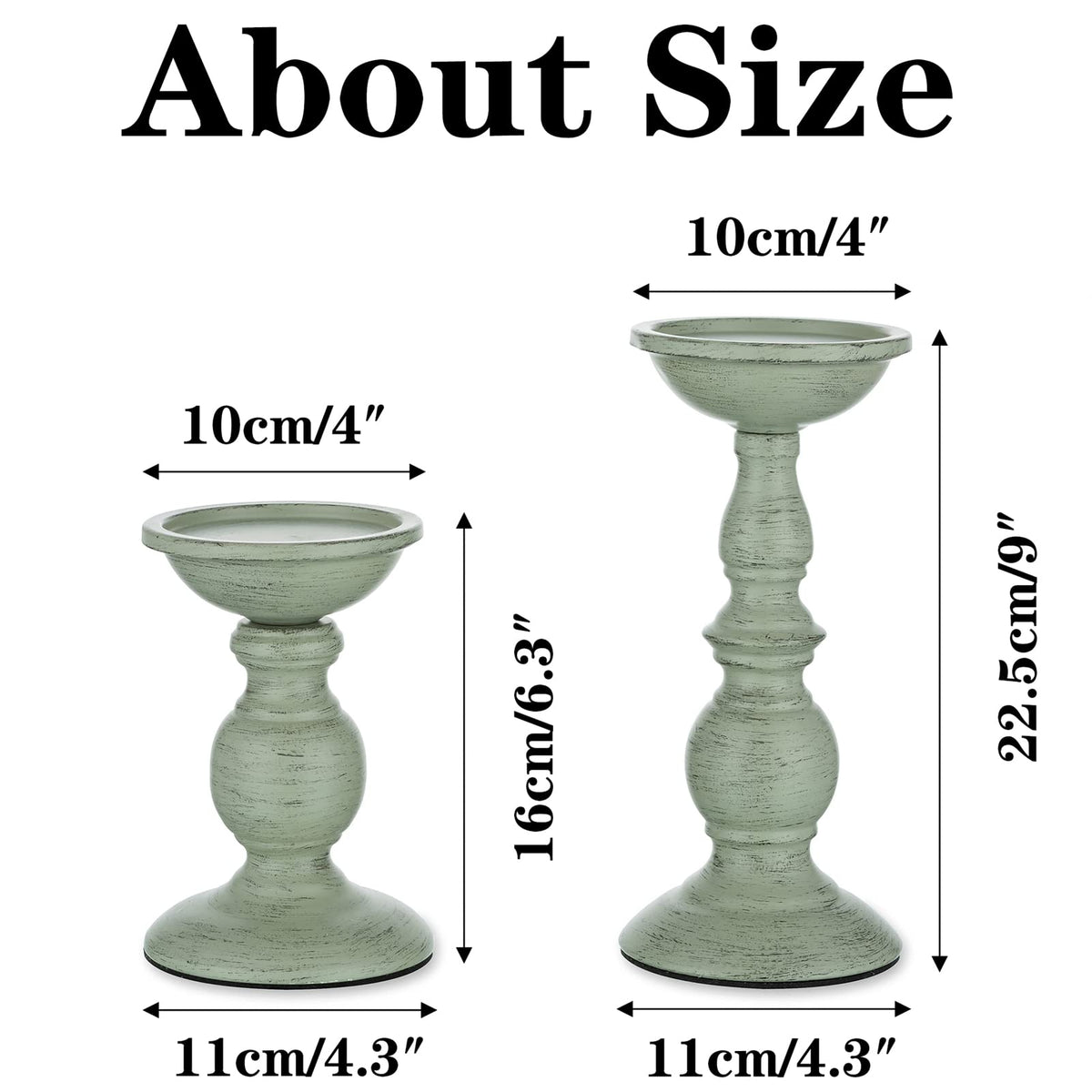 Sziqiqi candle holders with matte finish to elevate any room’s elegance.