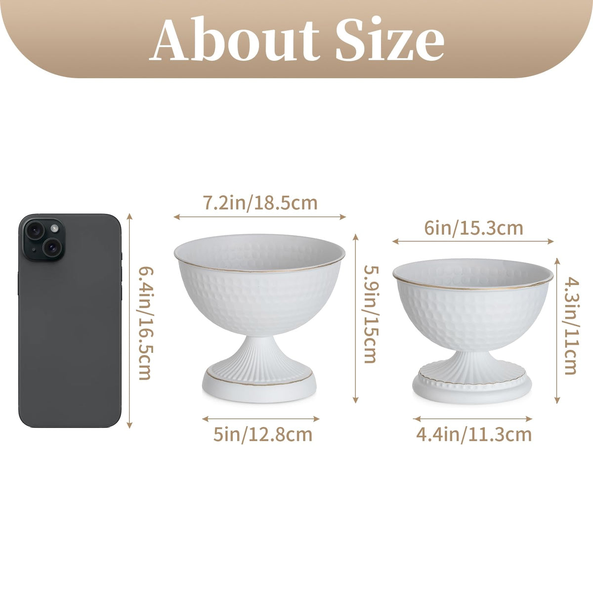 Sziqiqi urn vases set of 10 displayed for table centerpieces.