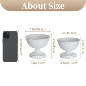 Sziqiqi urn vases set of 10 displayed for table centerpieces.