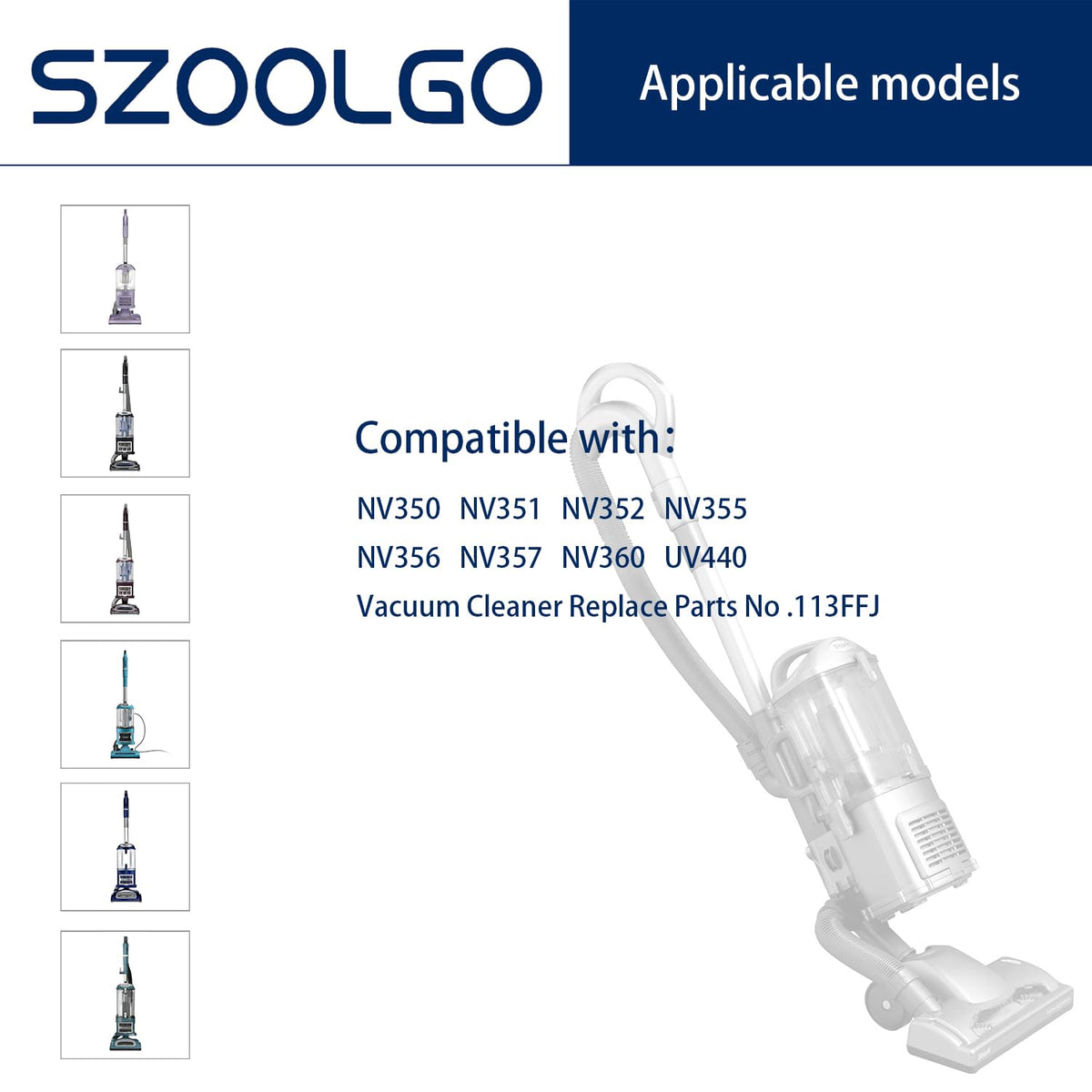 Szoolgo resilient hose suitable for carpets, tiles, upholstery