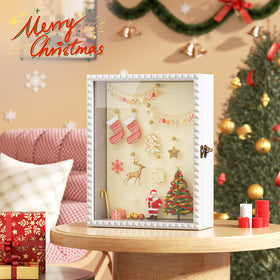 SZQINJI Shadow Box Frame made of beech wood for durable, professional-looking display