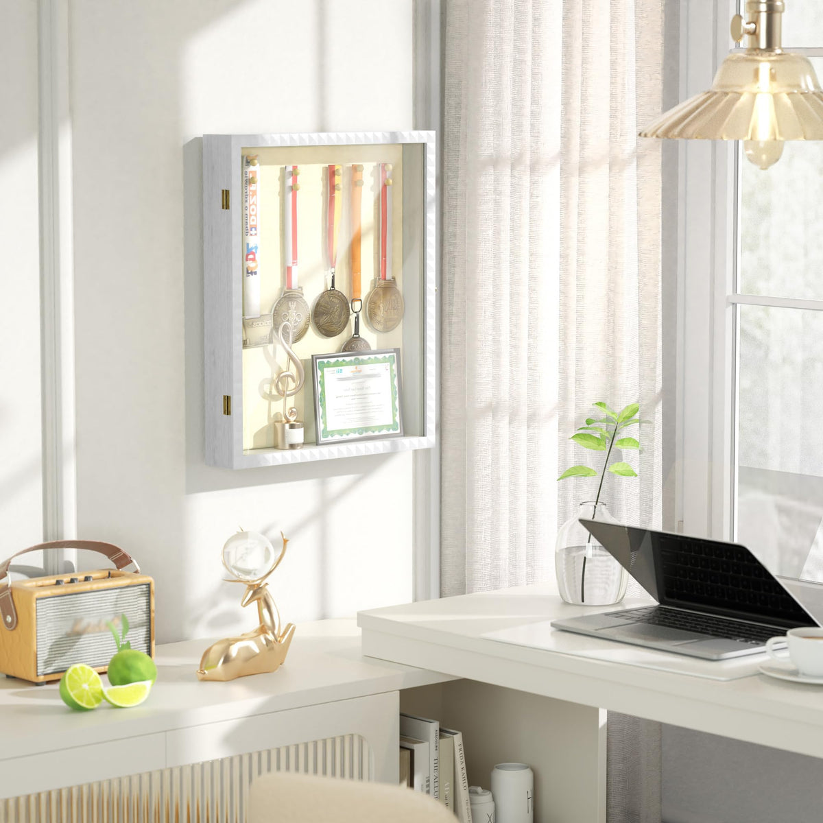 SZQINJI Shadow Box Frame wall or tabletop display with sawtooth hangers