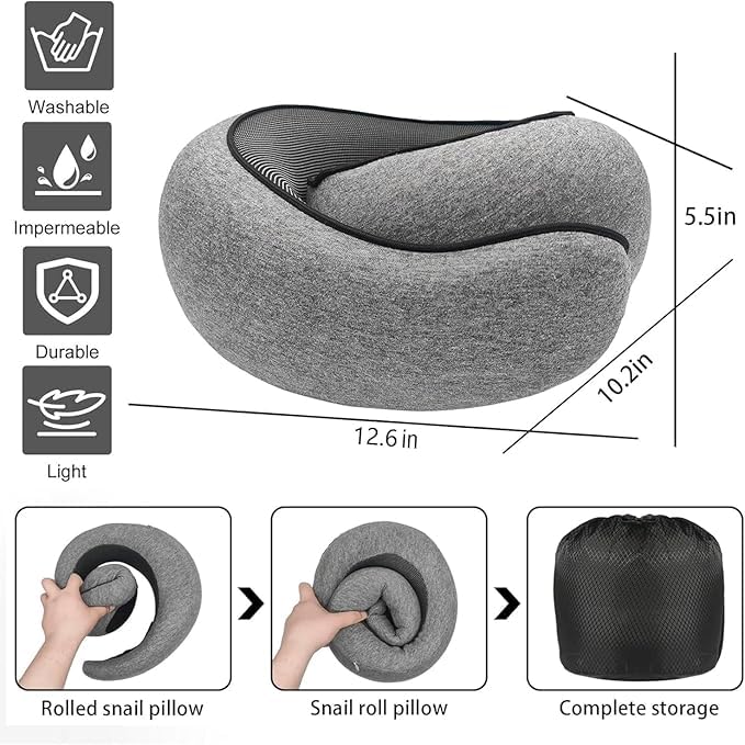 SZXYX Neck Pillow chin wrap function helps maintain posture during long trips