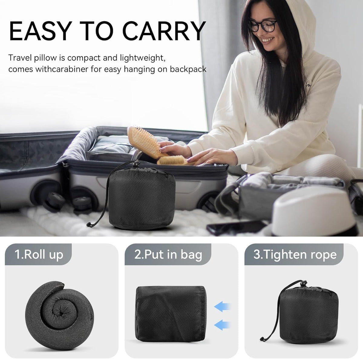 SZXYX travel pillow anti-stick cover keeps surfaces clean during use