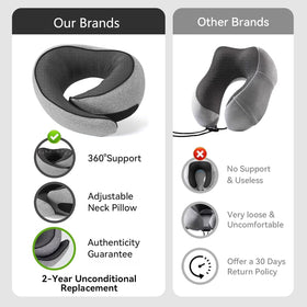 SZXYX Travel Pillow in use on plane demonstrates comfortable support