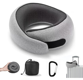 SZXYX Travel Pillow memory foam front view offers steady neck support during travel