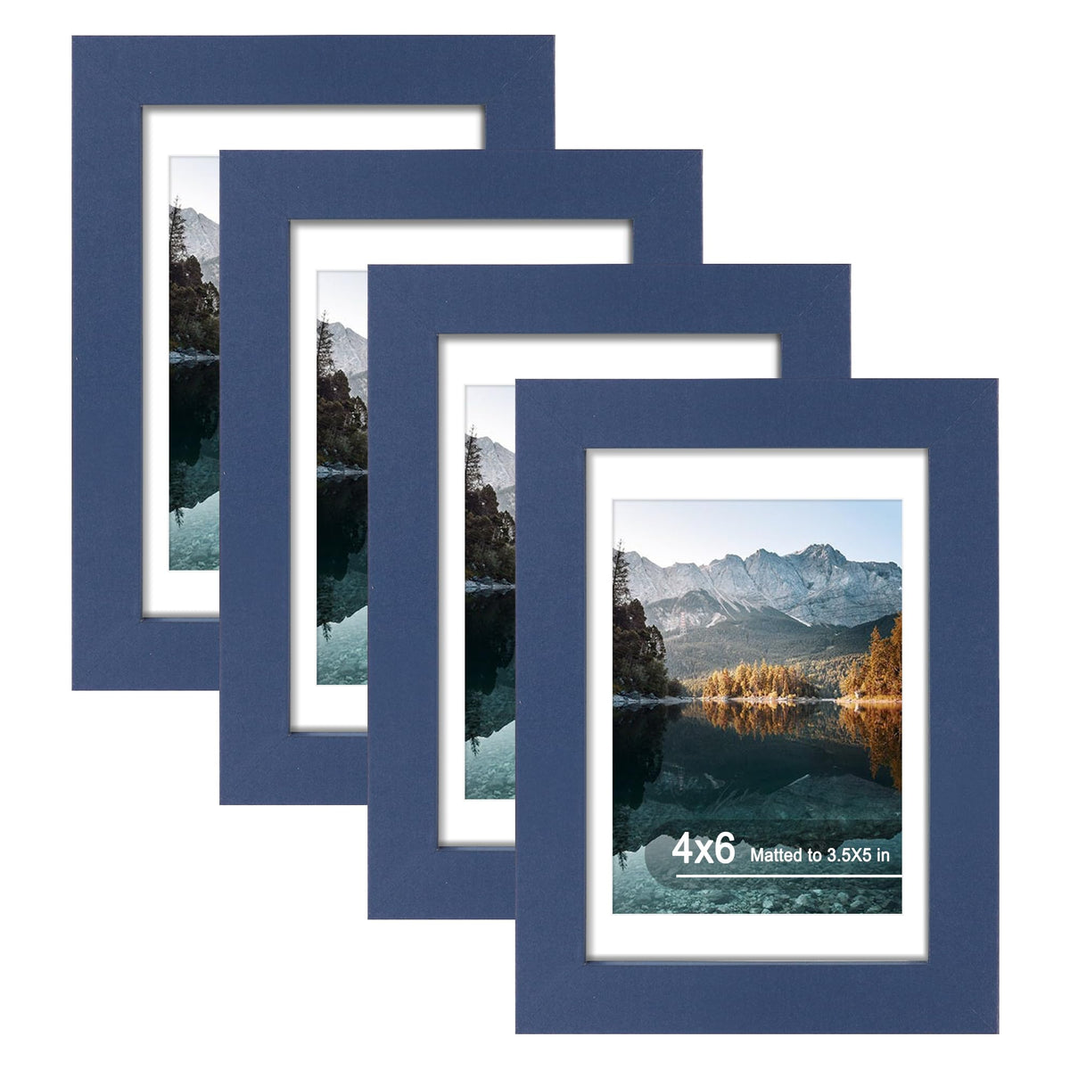 SZYUU blue 4x6 frame front view showcases crisp high-definition glass